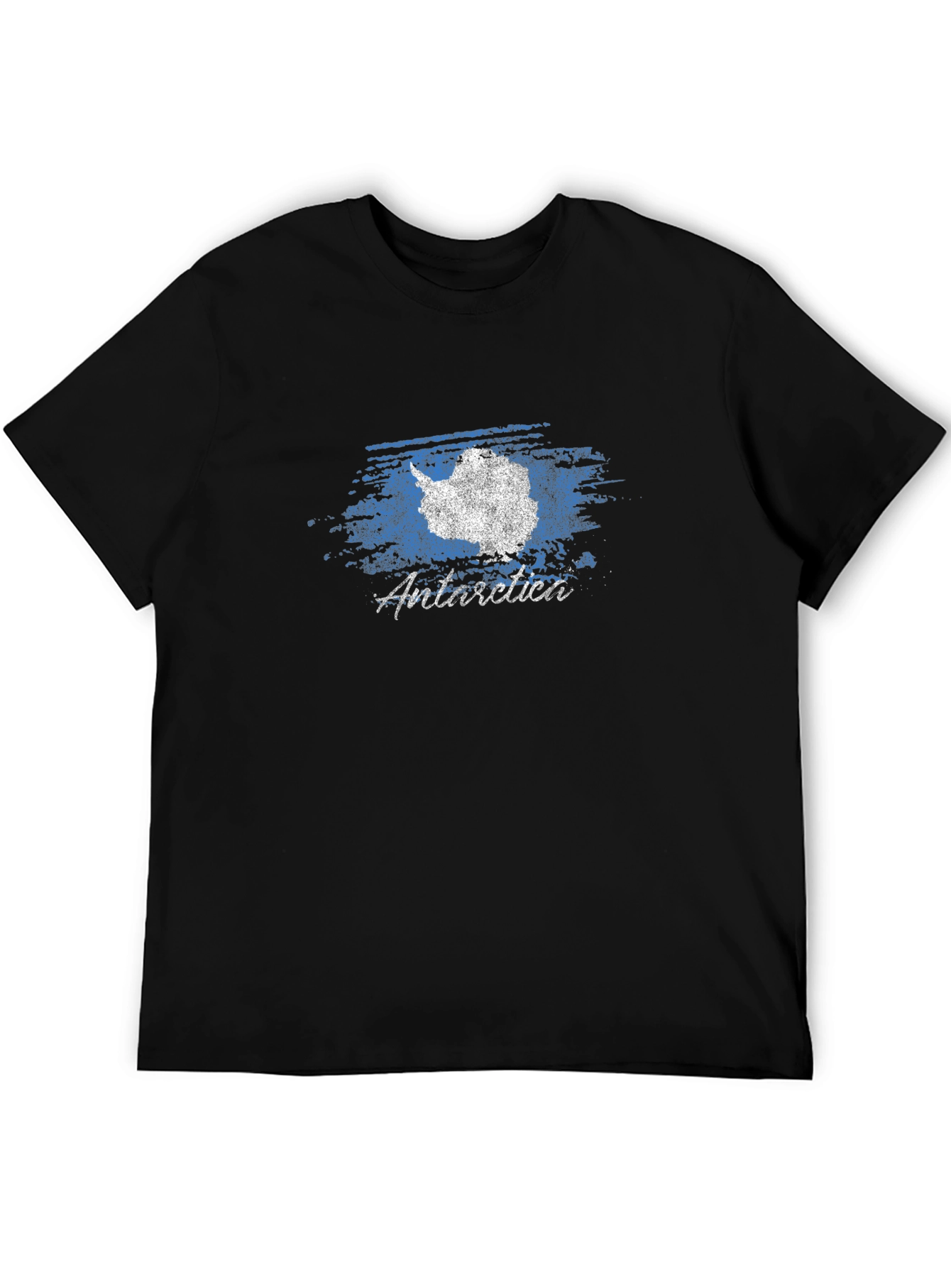 Antarctica Graphic Print T-Shirt - Black