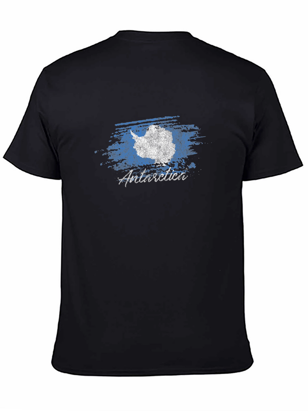 Antarctica Graphic Print T-Shirt - Black