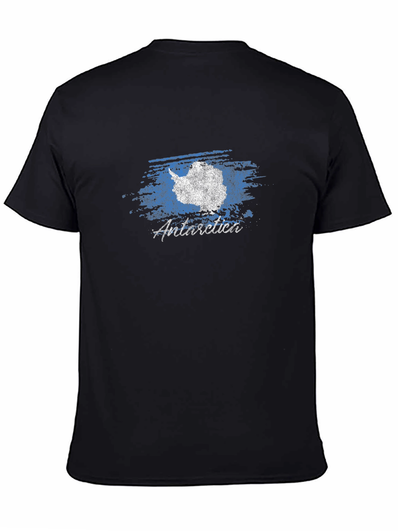 Antarctica Graphic Print T-Shirt - Black