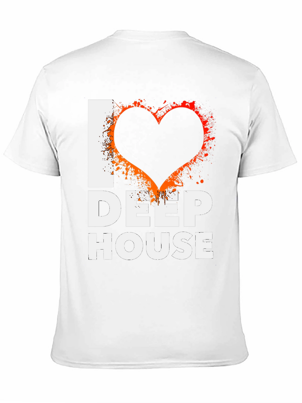I Love Deep House Black Graphic Tee