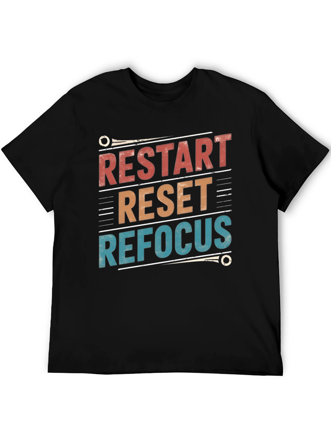 Restart Reset Refocus Graphic T-Shirt