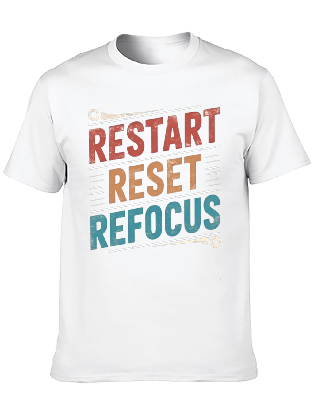 Restart Reset Refocus Graphic T-Shirt