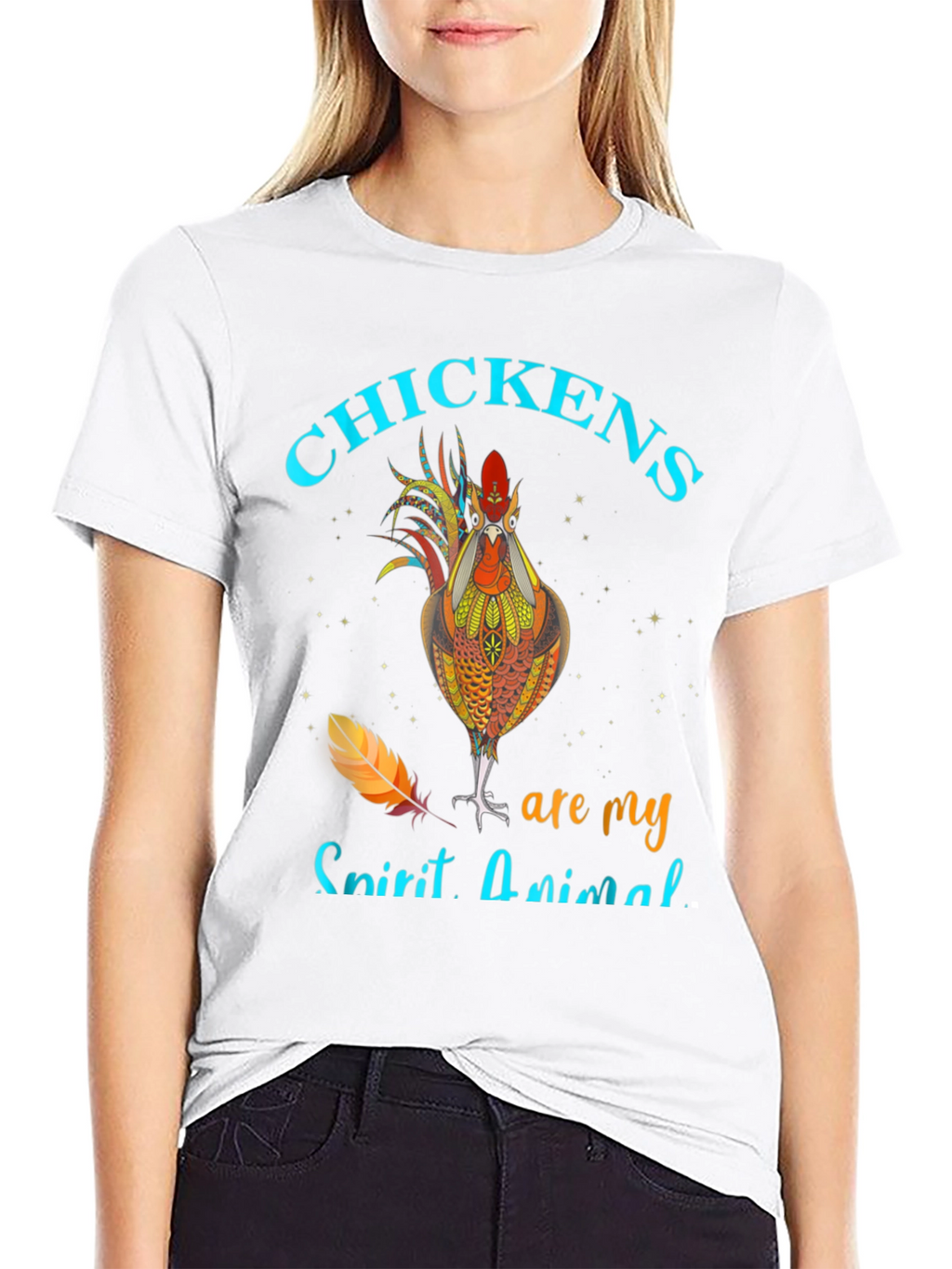 Chicken Spirit Animal Graphic T-Shirt