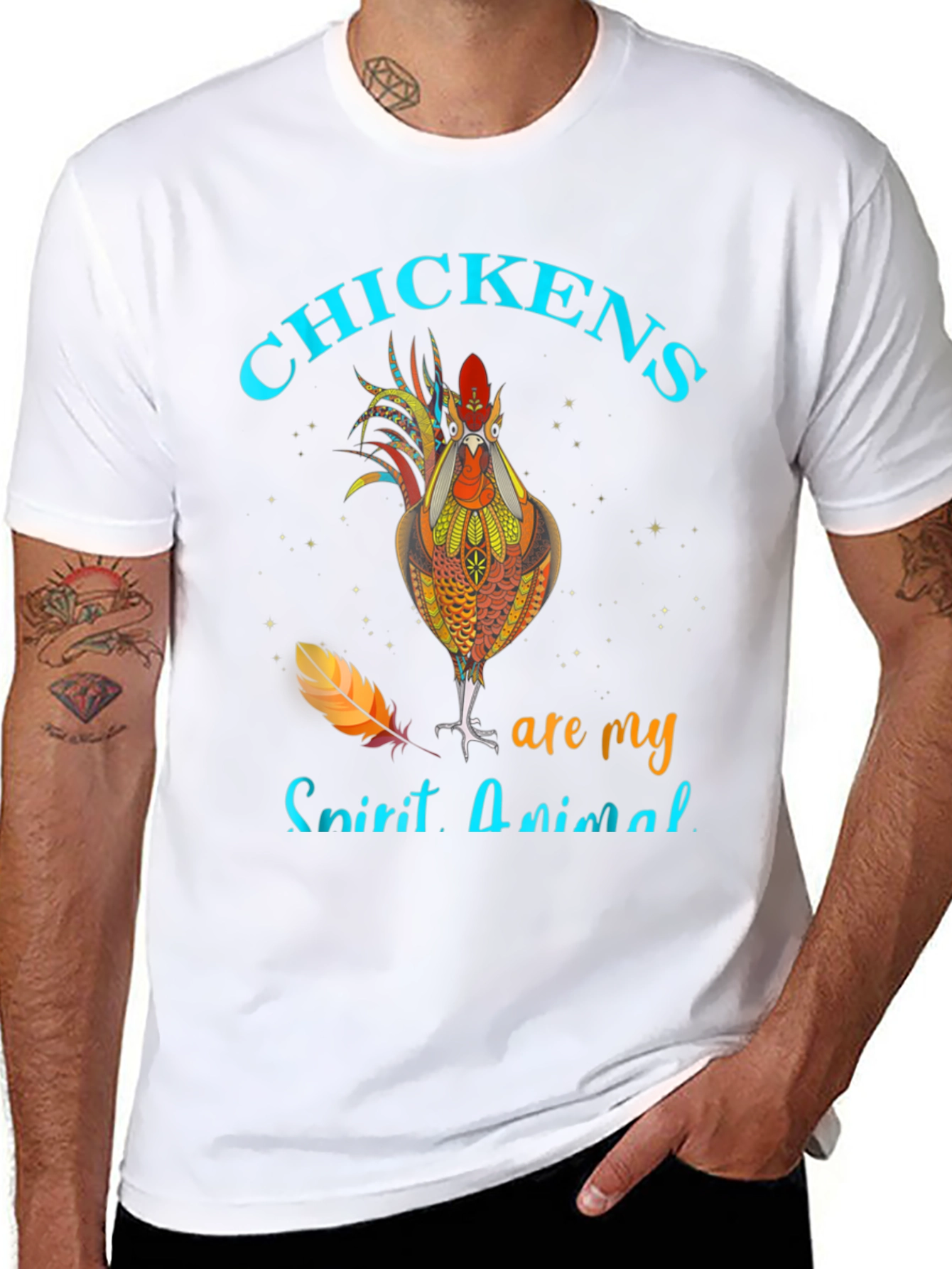 Chicken Spirit Animal Graphic T-Shirt
