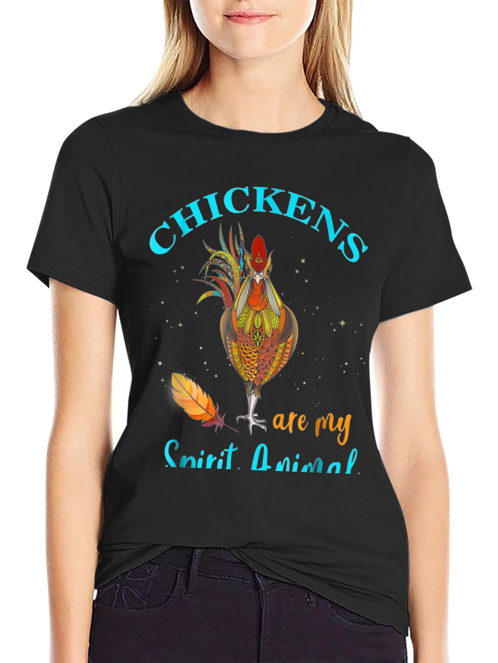Chicken Spirit Animal Graphic T-Shirt