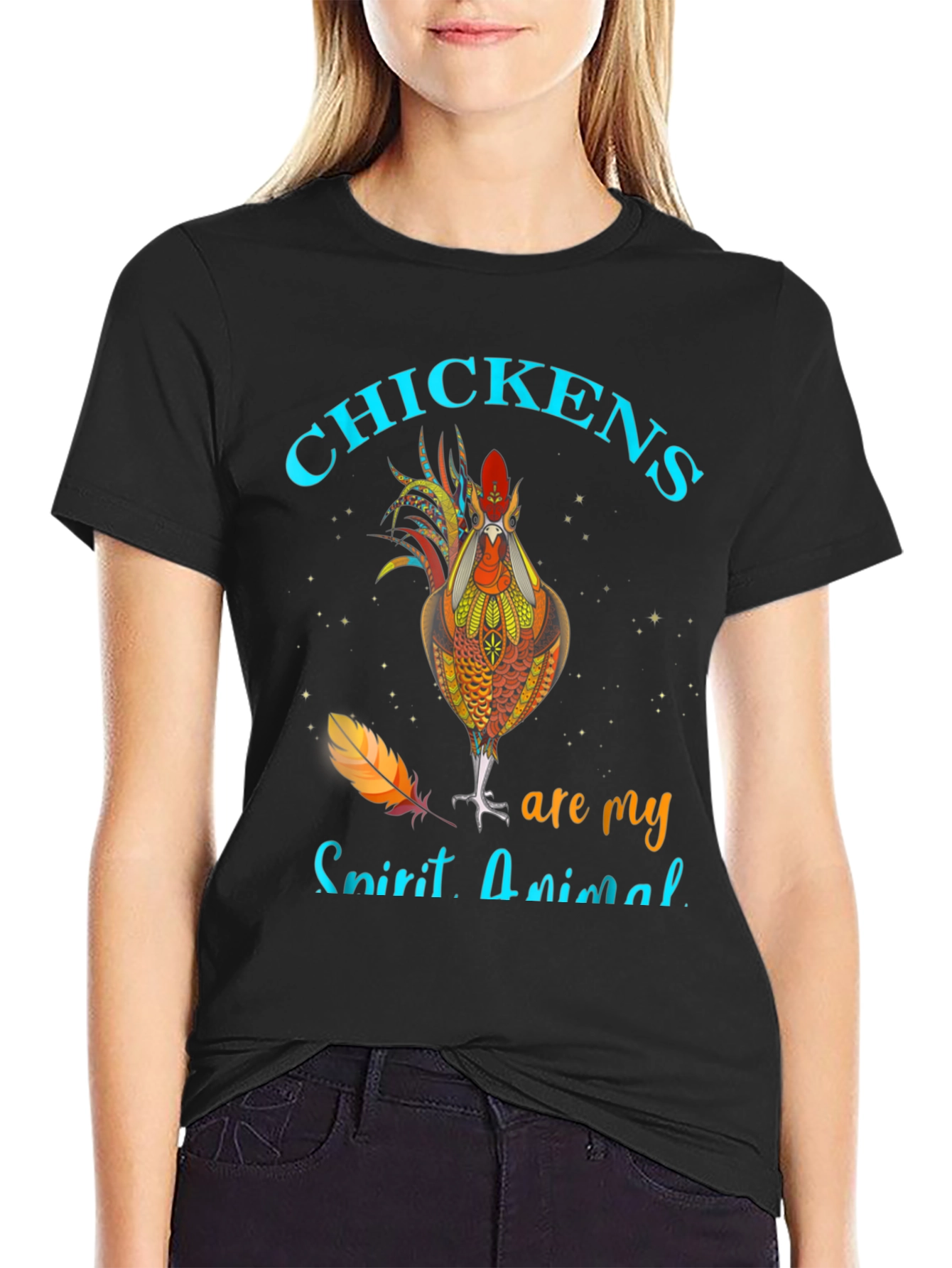 Chicken Spirit Animal Graphic T-Shirt