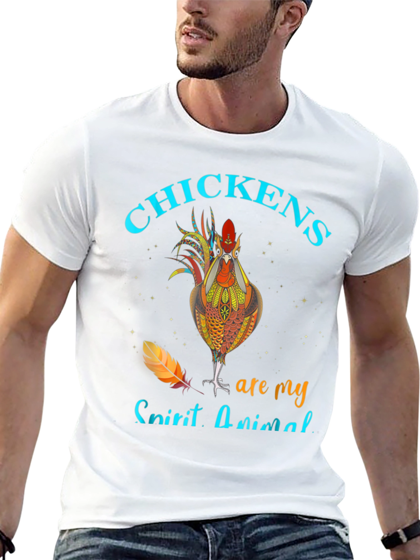 Chicken Spirit Animal Graphic T-Shirt