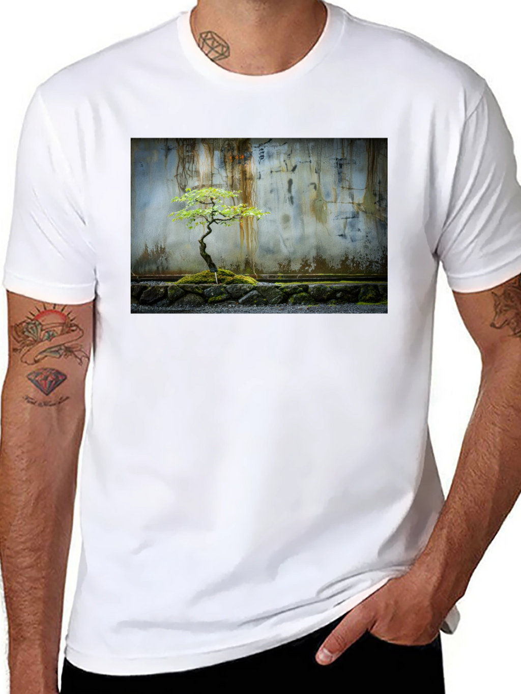 Bonsai Tree T-Shirt - Zen Garden Tee