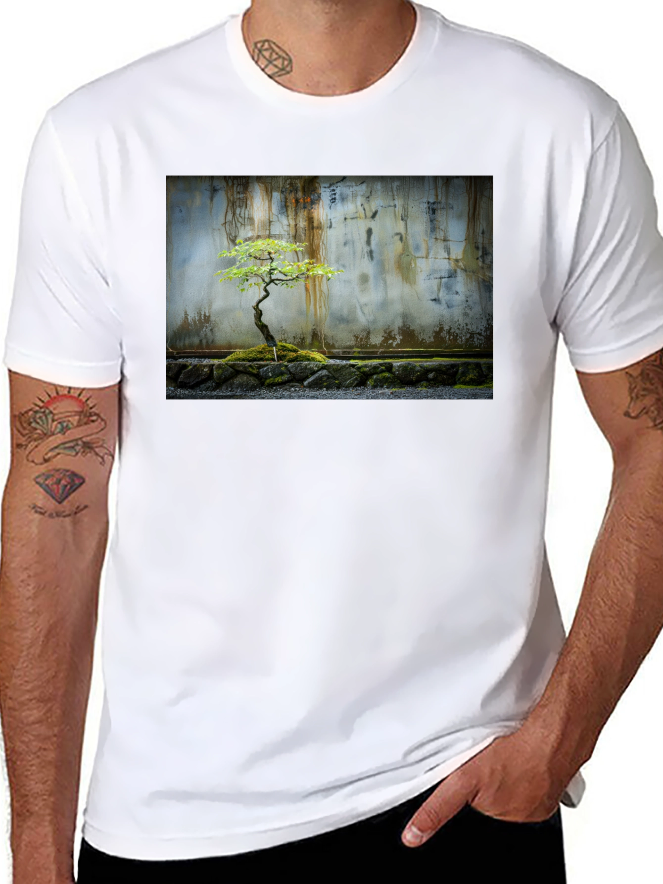 Bonsai Tree T-Shirt - Zen Garden Tee