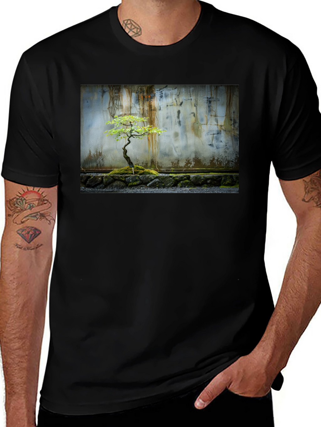 Bonsai Tree T-Shirt - Zen Garden Tee