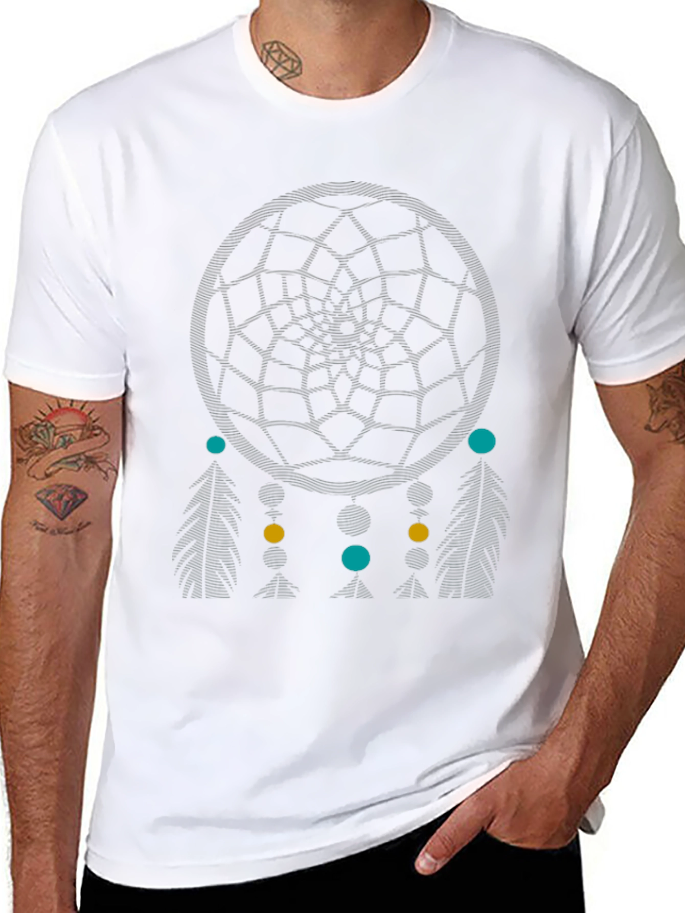 Dream Catcher Graphic T-Shirt - Casual Style