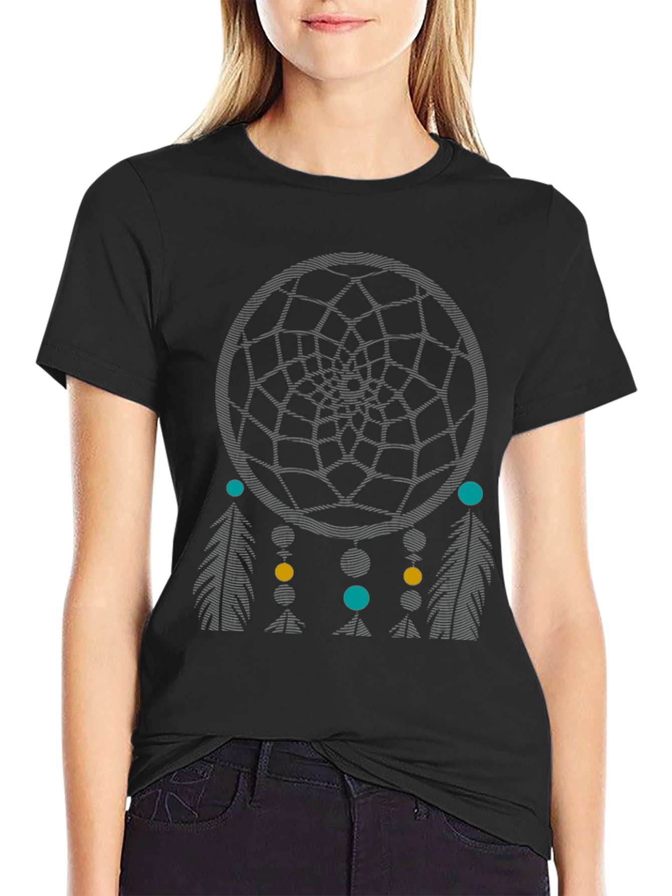 Dream Catcher Graphic T-Shirt - Casual Style