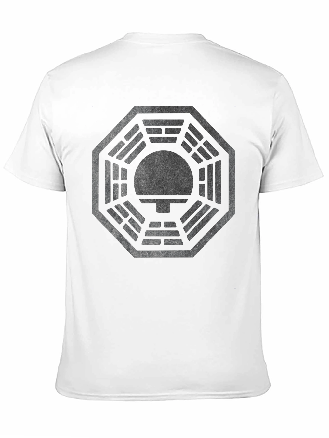 Mens Black T-Shirt with Octagon Logo