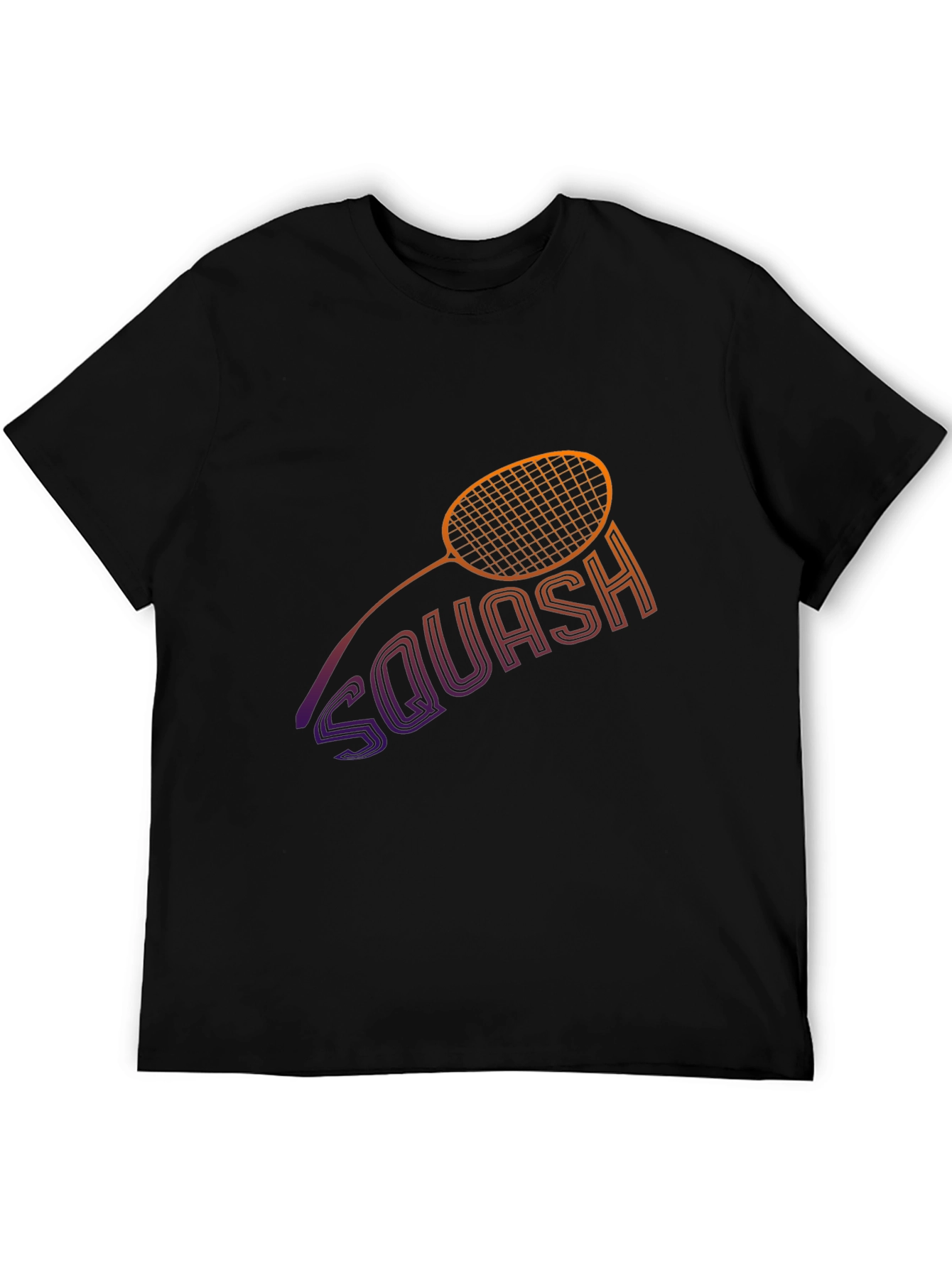 Squash Racket Graphic Tee - Sporty Style