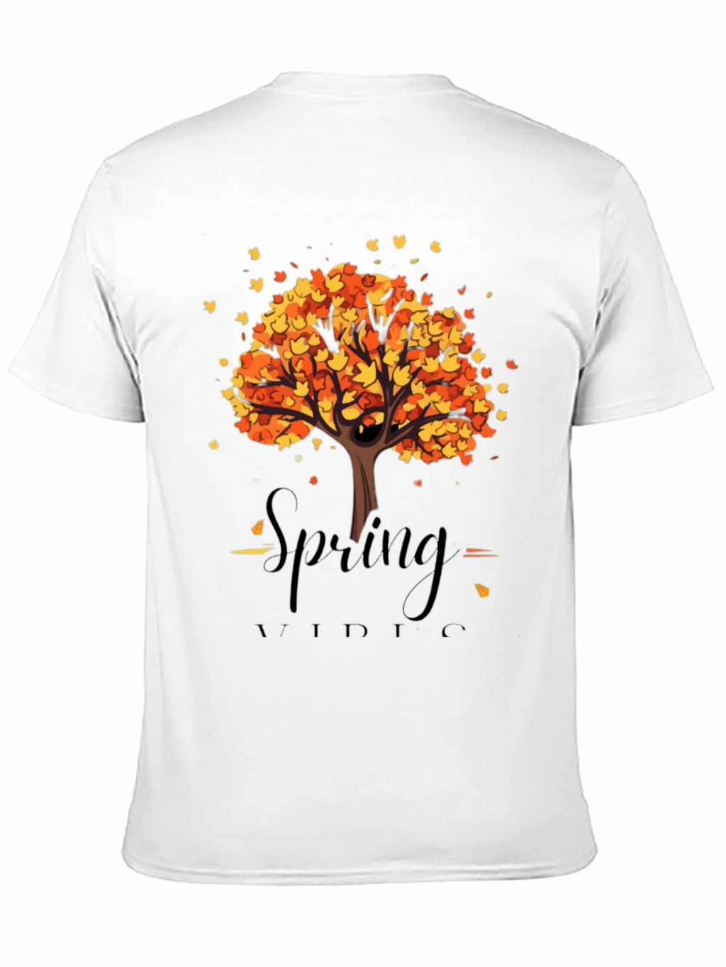 Autumn Tree Graphic Black T-Shirt