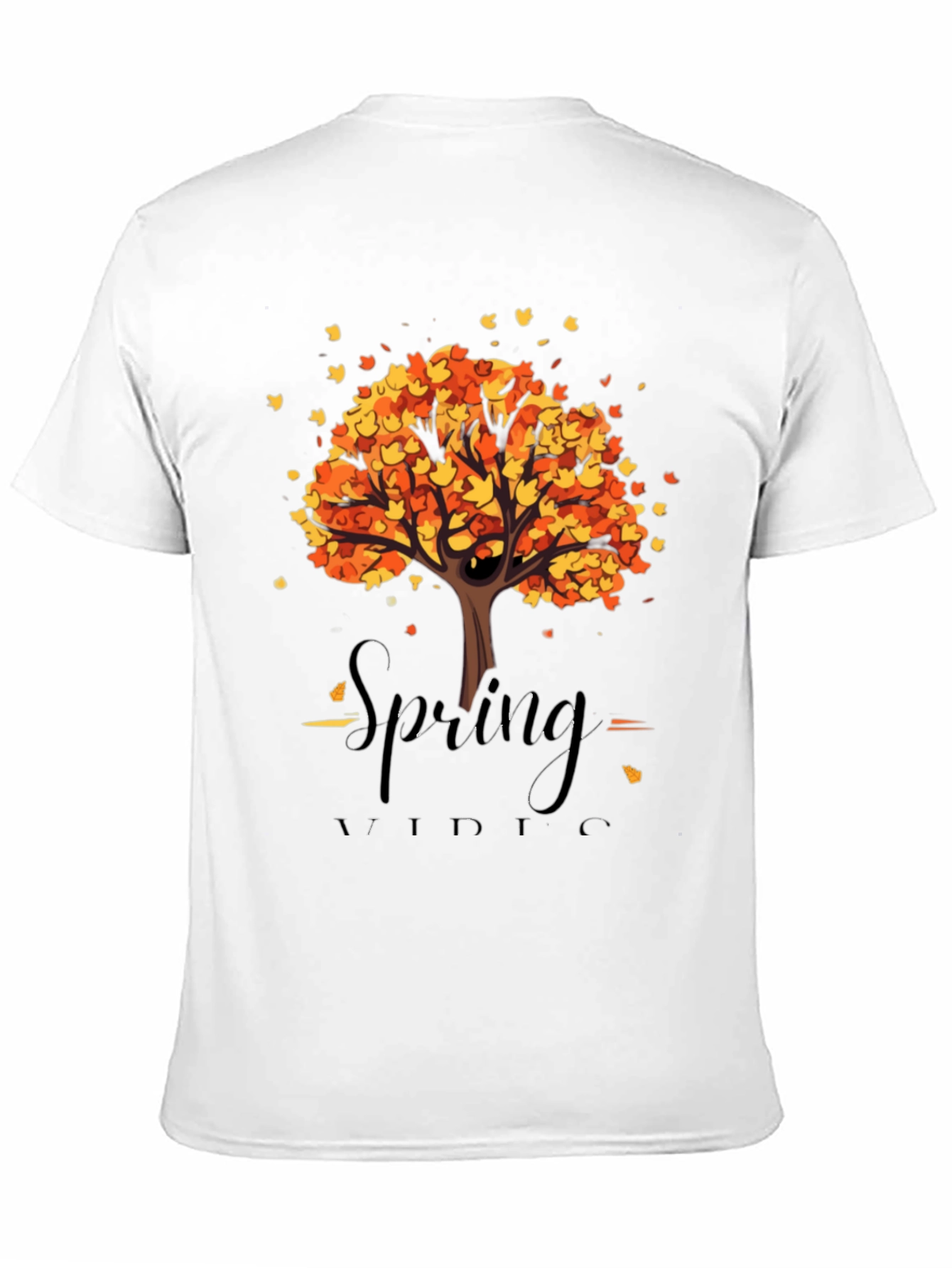 Autumn Tree Graphic Black T-Shirt