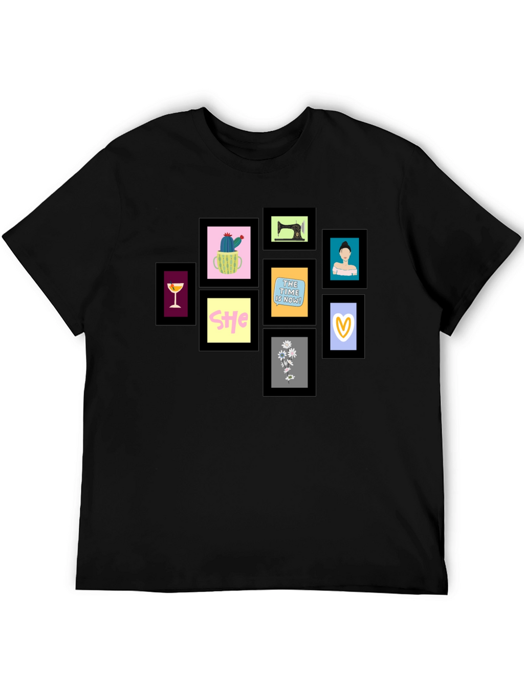 Framed Art Black T-Shirt
