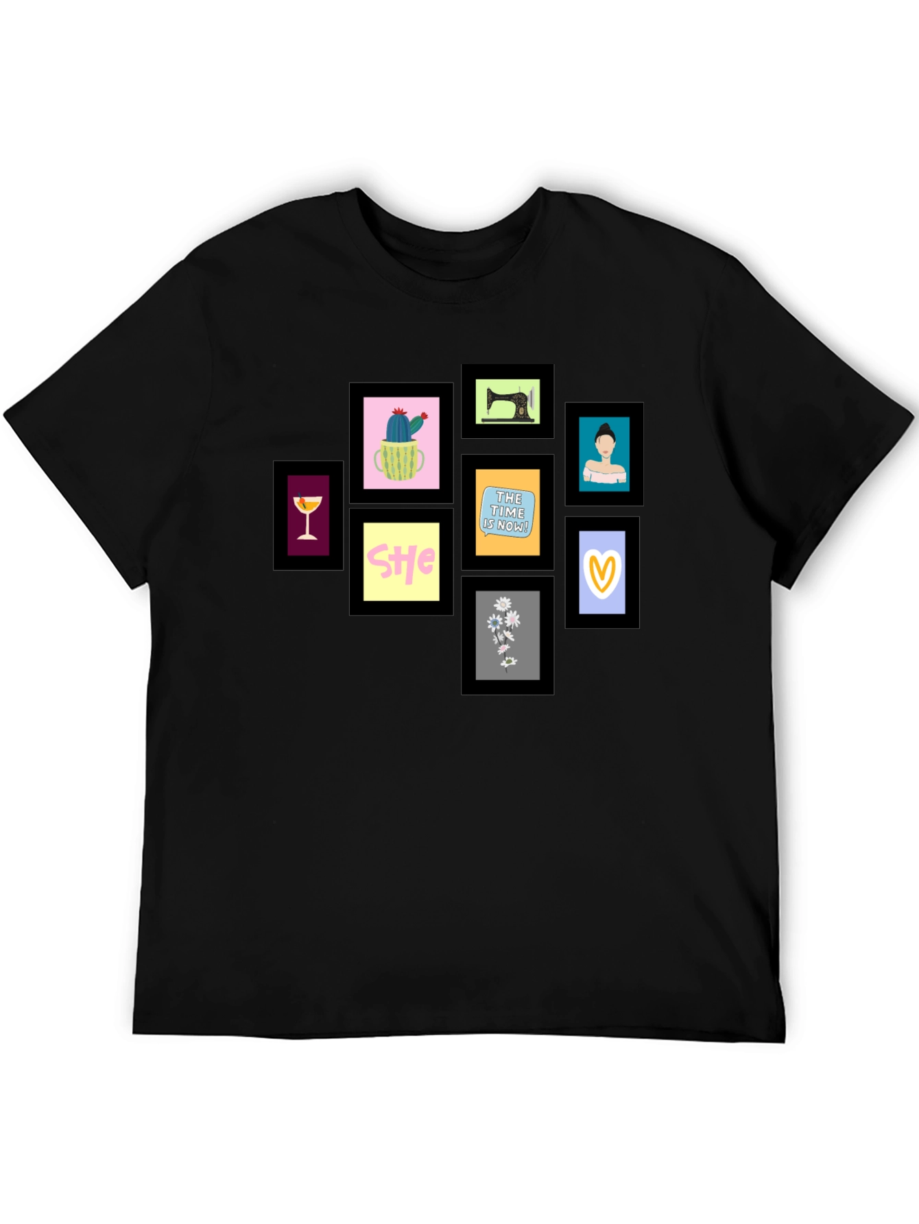 Framed Art Black T-Shirt