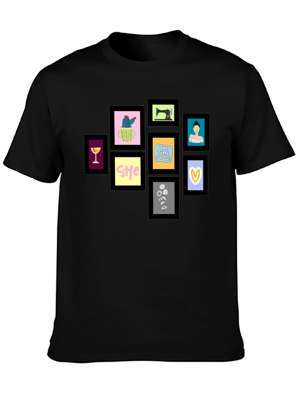 Framed Art Black T-Shirt