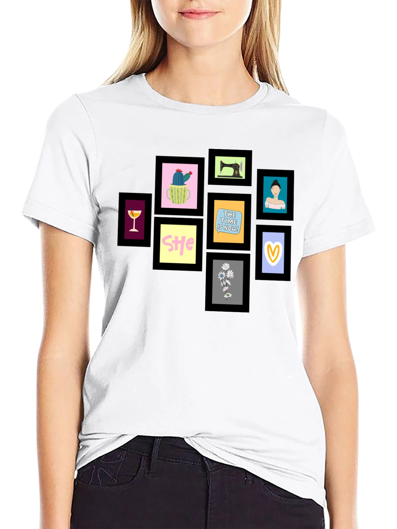 Framed Art Black T-Shirt