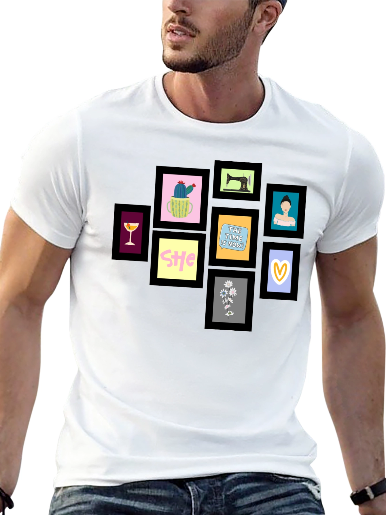 Framed Art Black T-Shirt