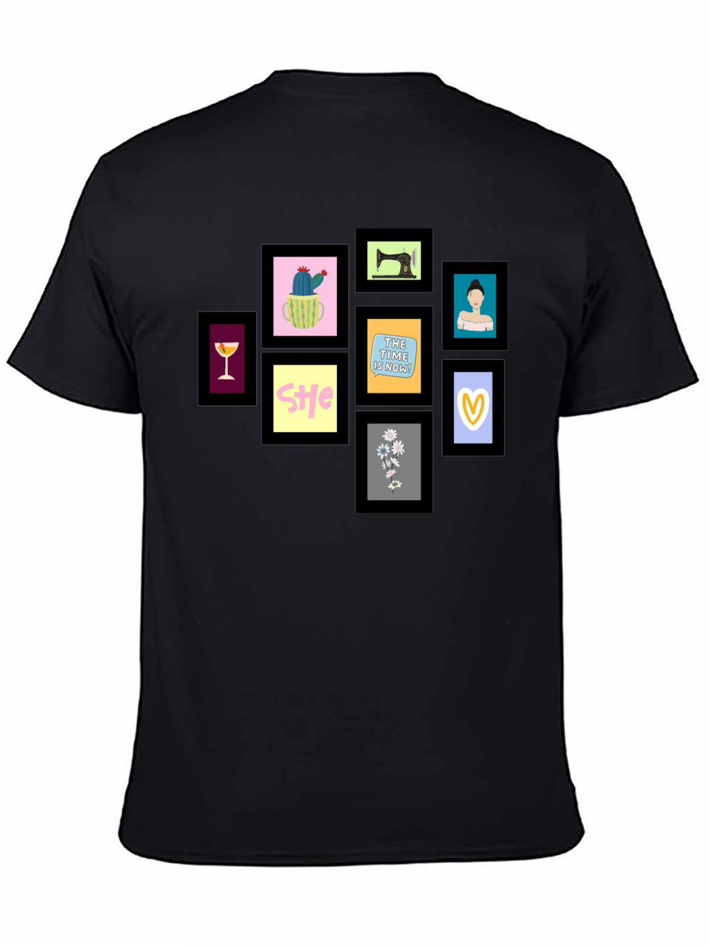 Framed Art Black T-Shirt