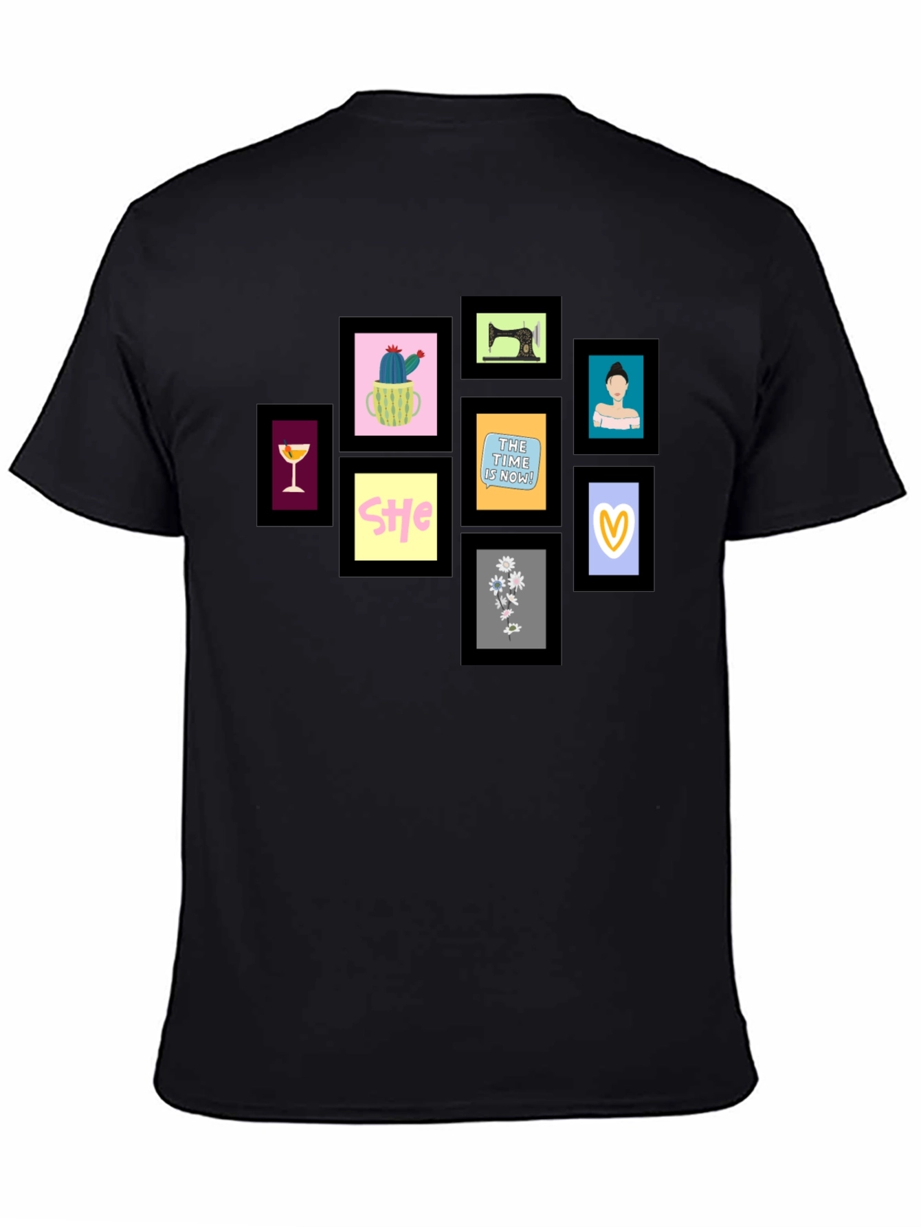 Framed Art Black T-Shirt