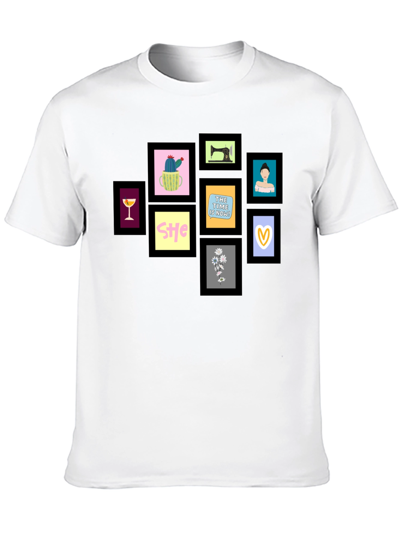 Framed Art Black T-Shirt