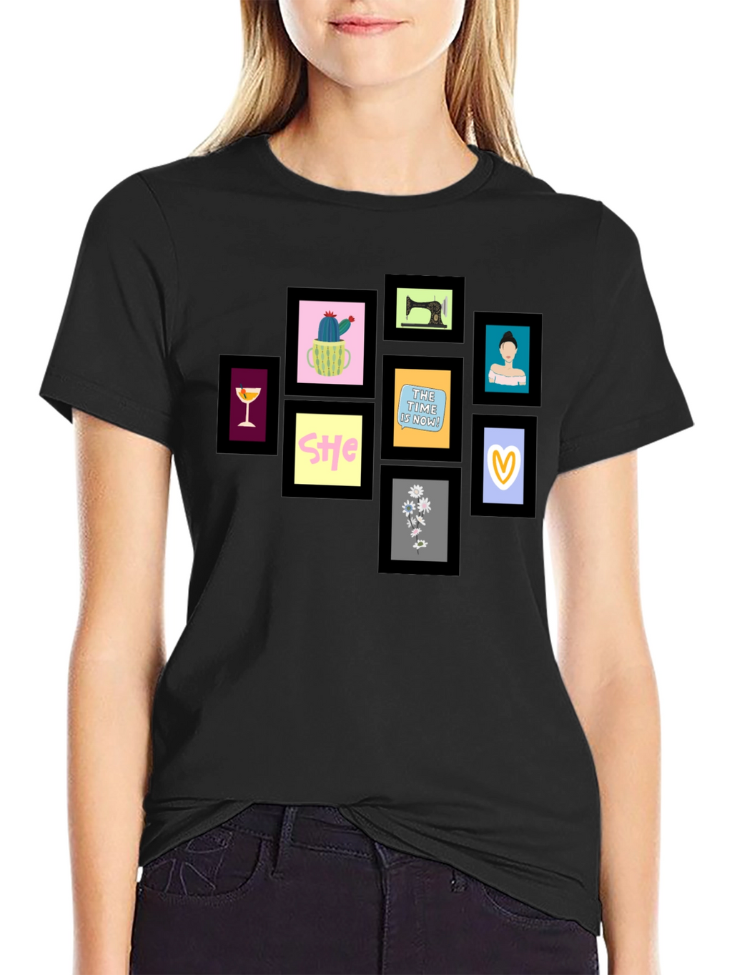 Framed Art Black T-Shirt