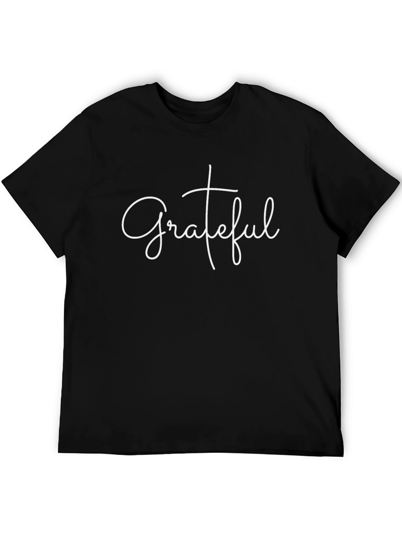 Grateful Graphic Tee - Mens Short Sleeve Black Shirt