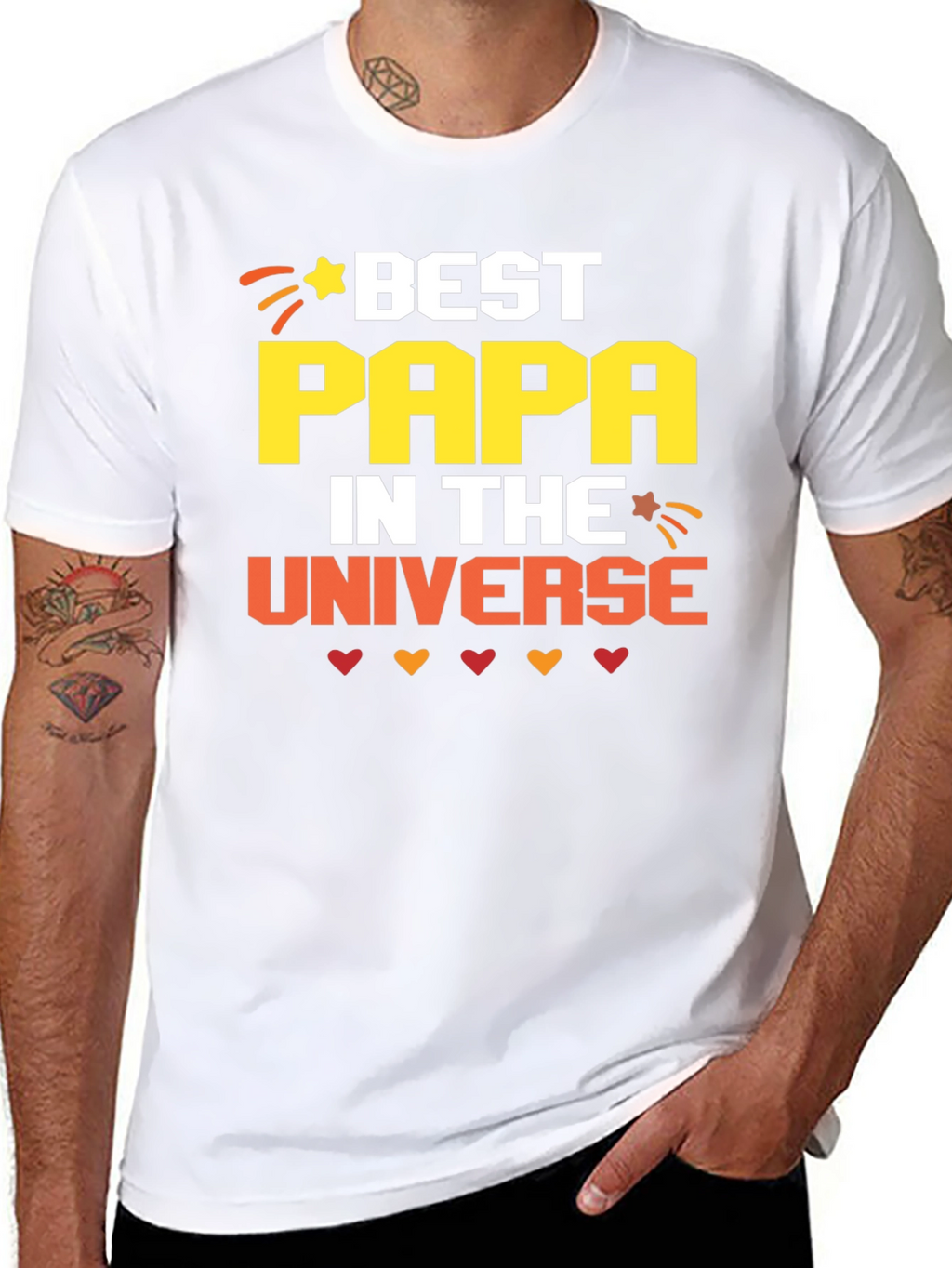 Best Papa in the Universe Graphic T-Shirt