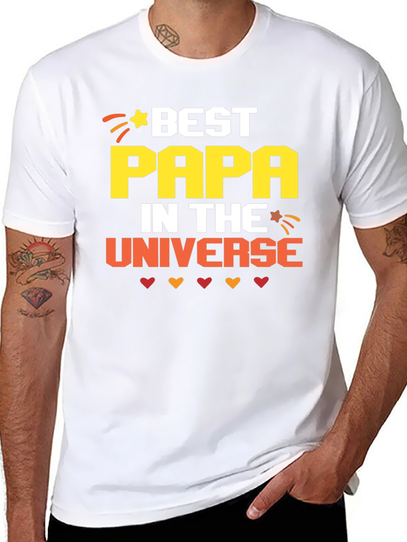 Best Papa in the Universe Graphic T-Shirt