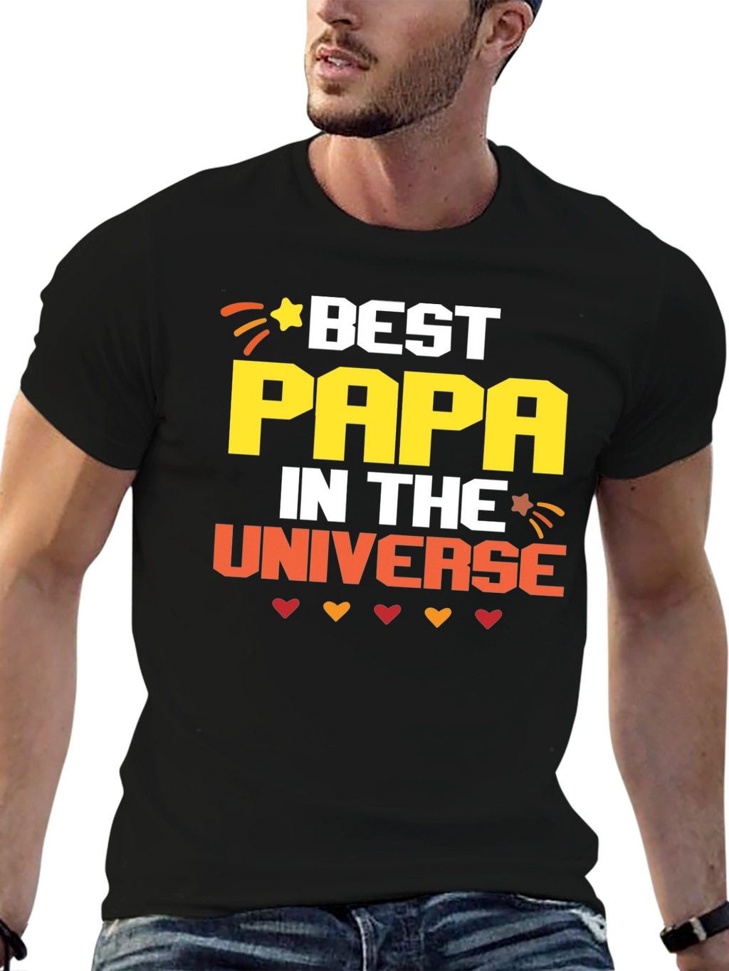 Best Papa in the Universe Graphic T-Shirt