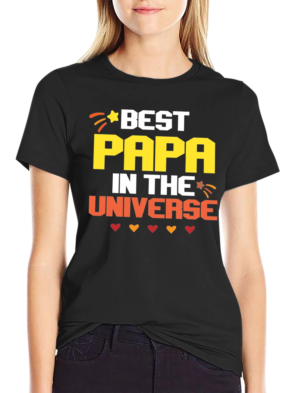 Best Papa in the Universe Graphic T-Shirt