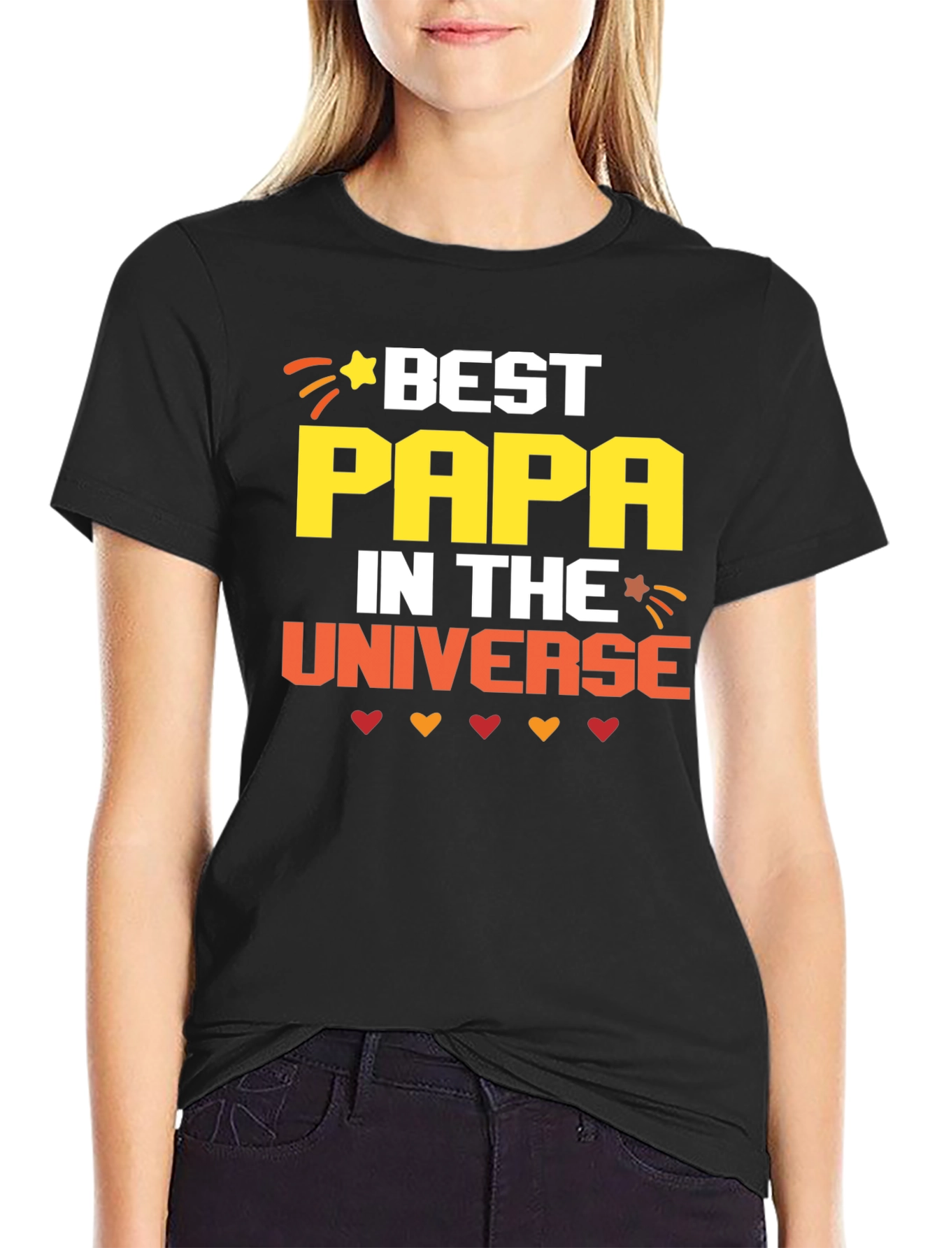 Best Papa in the Universe Graphic T-Shirt