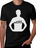 Evolution Graphic Tee - Black Cotton T-Shirt