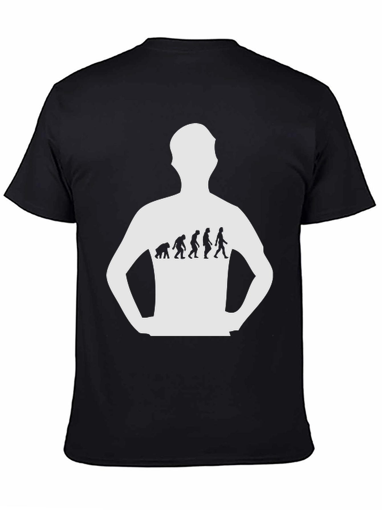 Evolution Graphic Tee - Black Cotton T-Shirt
