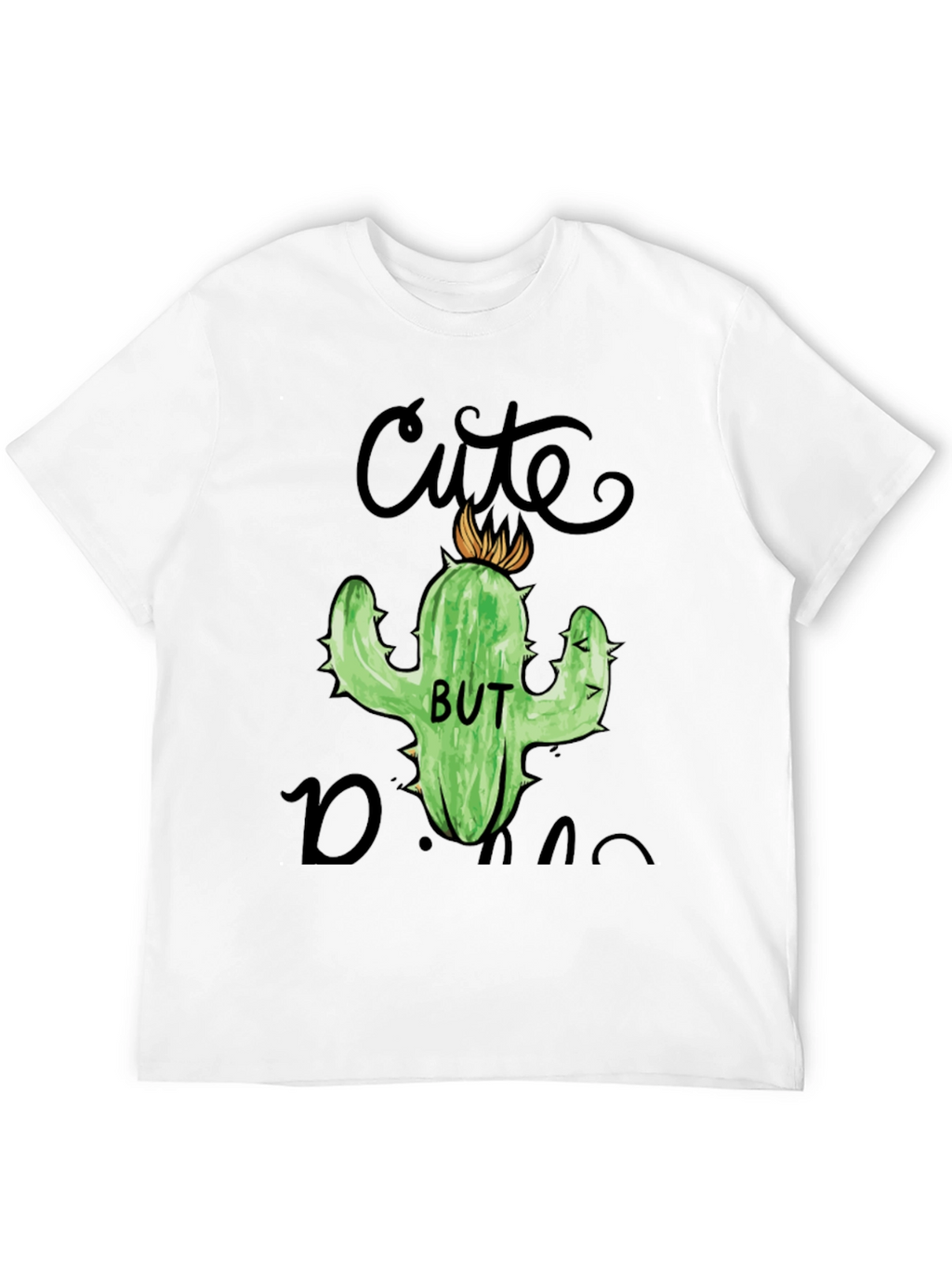 Cute But Dangerous Cactus Graphic T-Shirt
