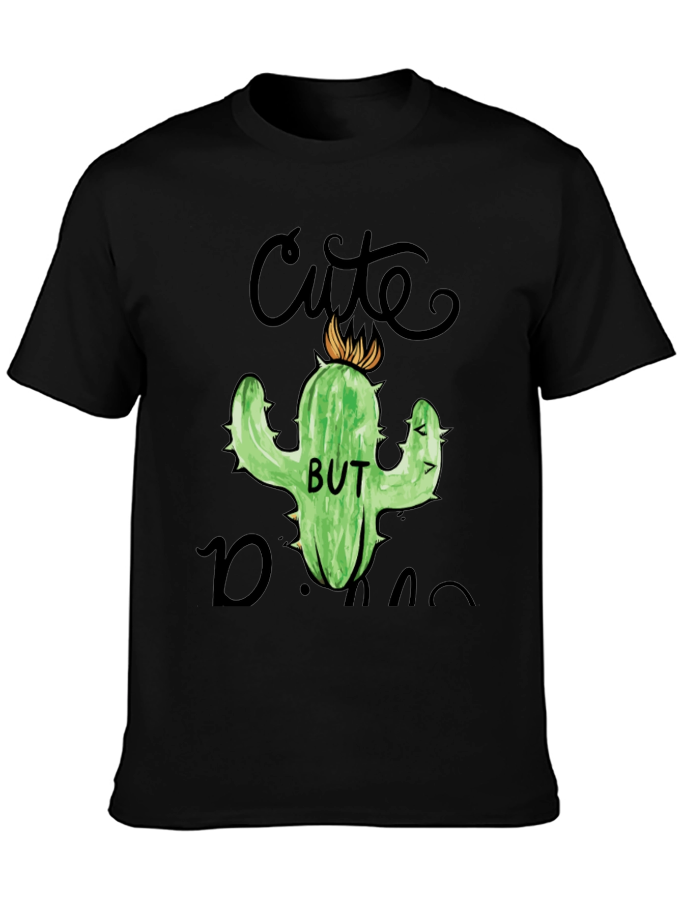 Cute But Dangerous Cactus Graphic T-Shirt