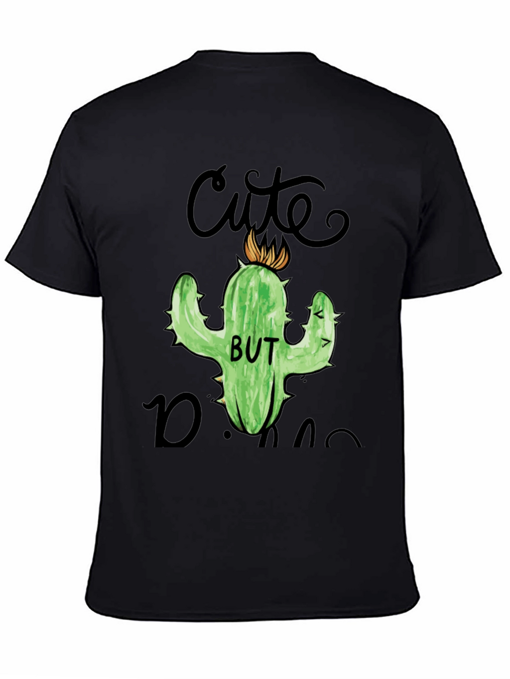 Cute But Dangerous Cactus Graphic T-Shirt