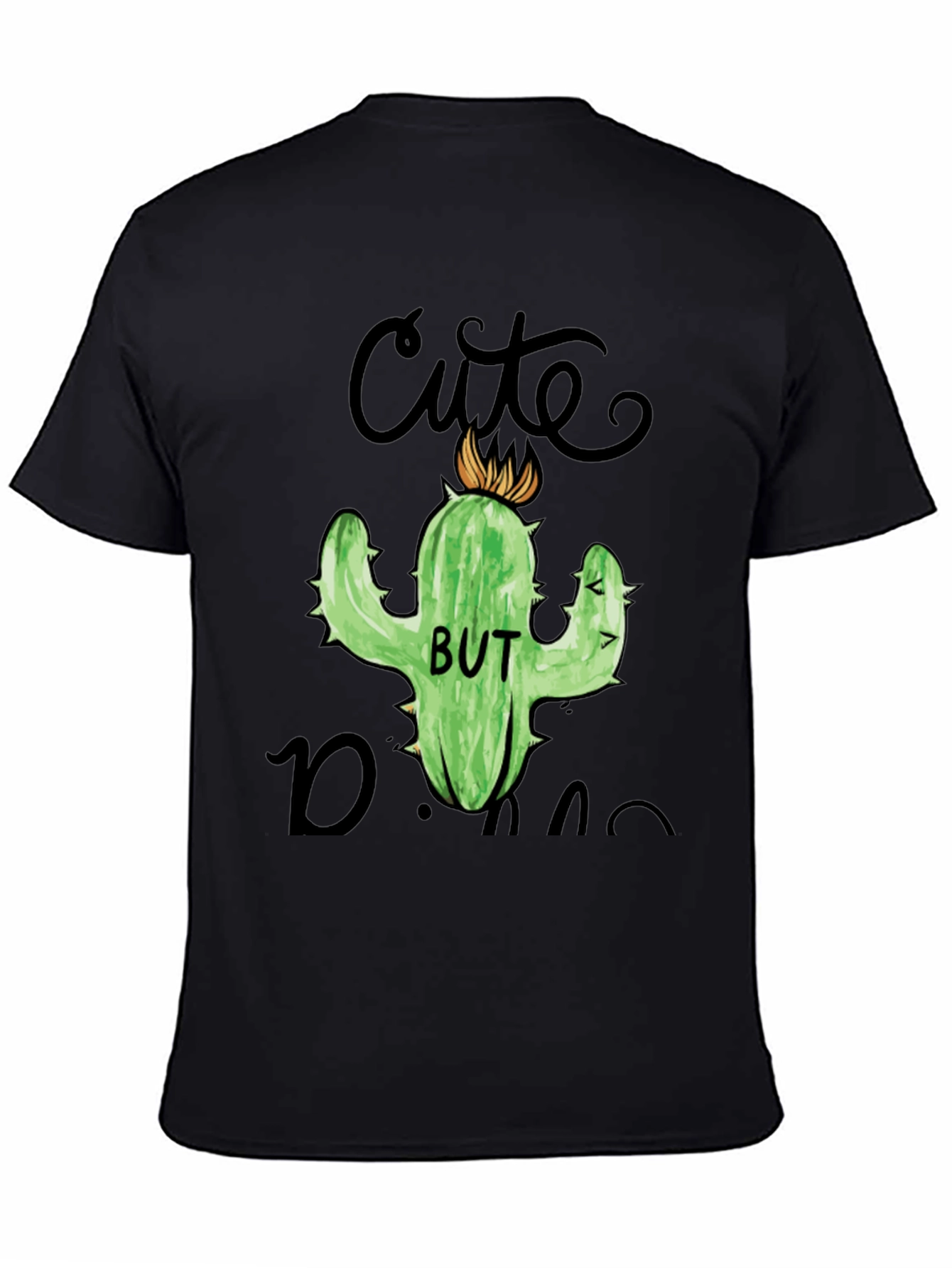 Cute But Dangerous Cactus Graphic T-Shirt