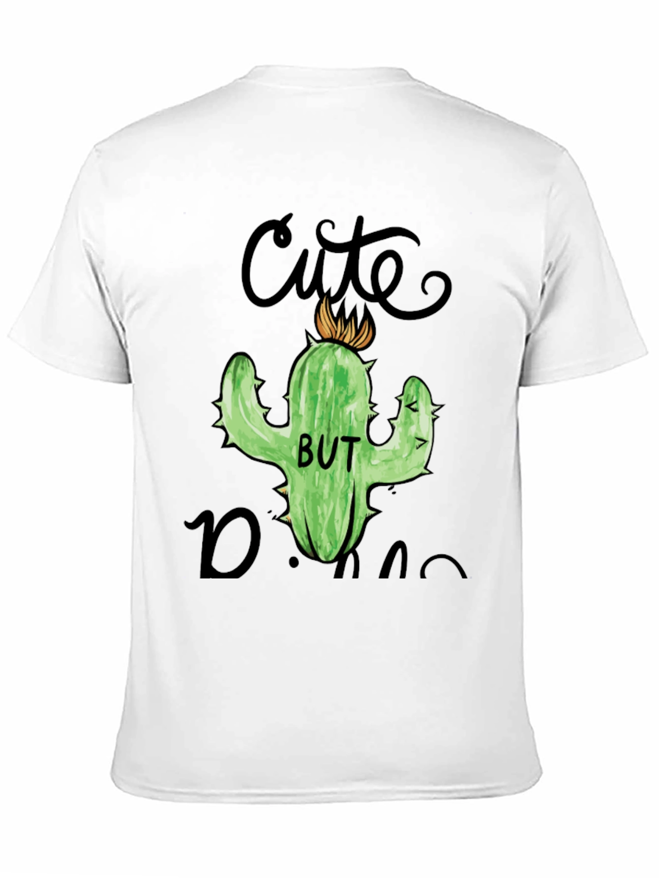 Cute But Dangerous Cactus Graphic T-Shirt