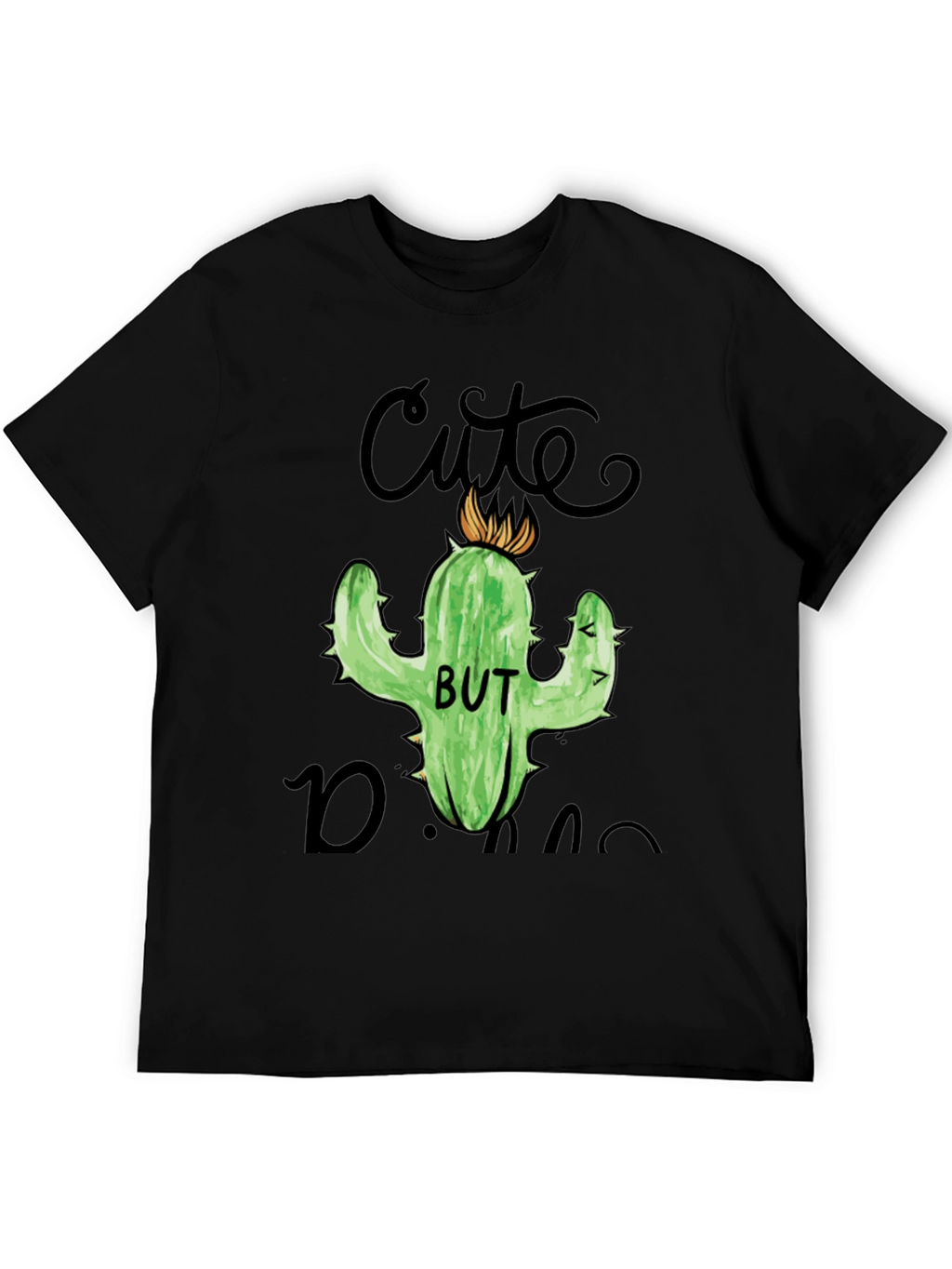 Cute But Dangerous Cactus Graphic T-Shirt
