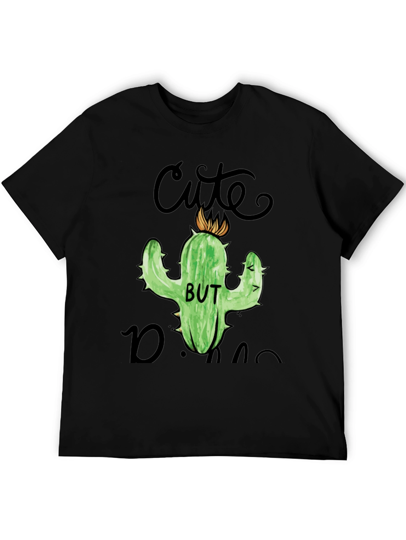 Cute But Dangerous Cactus Graphic T-Shirt