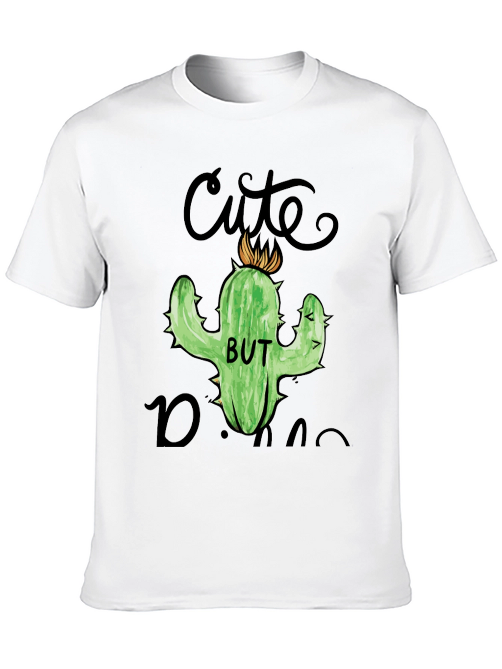 Cute But Dangerous Cactus Graphic T-Shirt