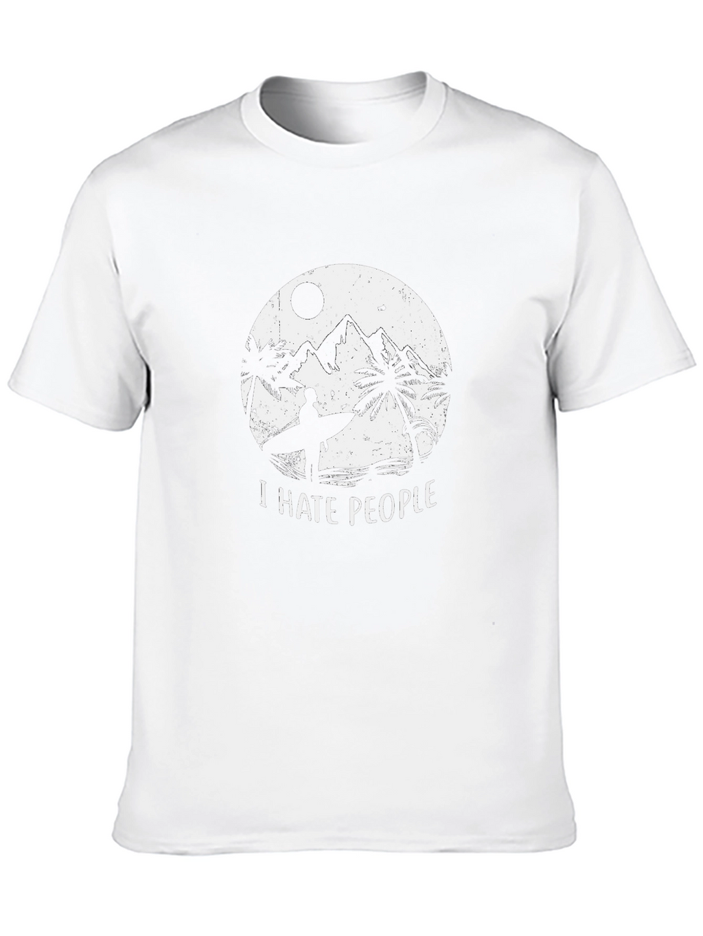 I Hate People Surfer Graphic Tee
