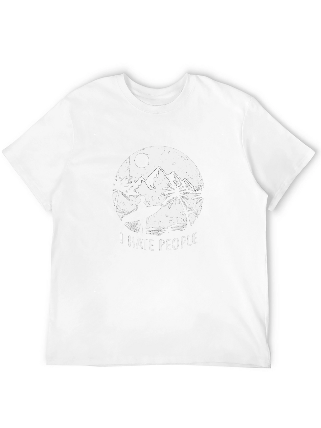 I Hate People Surfer Graphic Tee