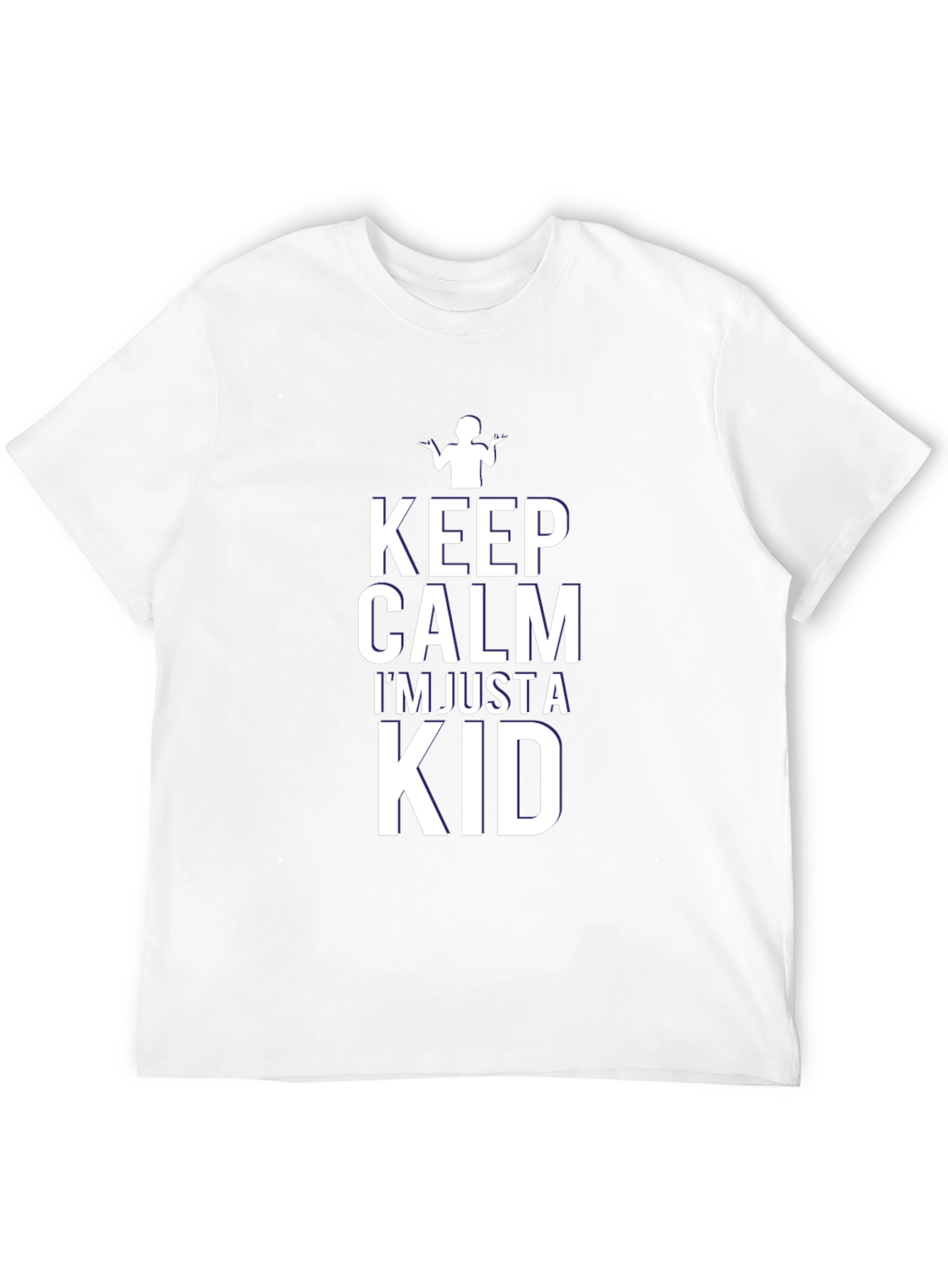 Keep Calm Im Just a Kid Black T-Shirt