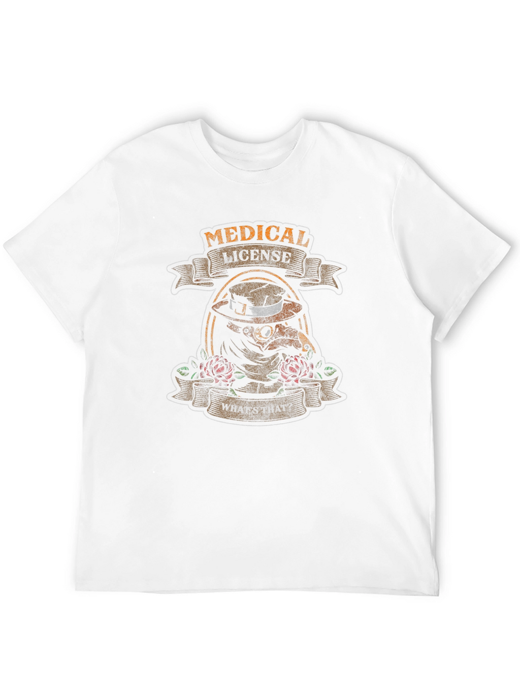 Medical License Plague Doctor Graphic T-Shirt