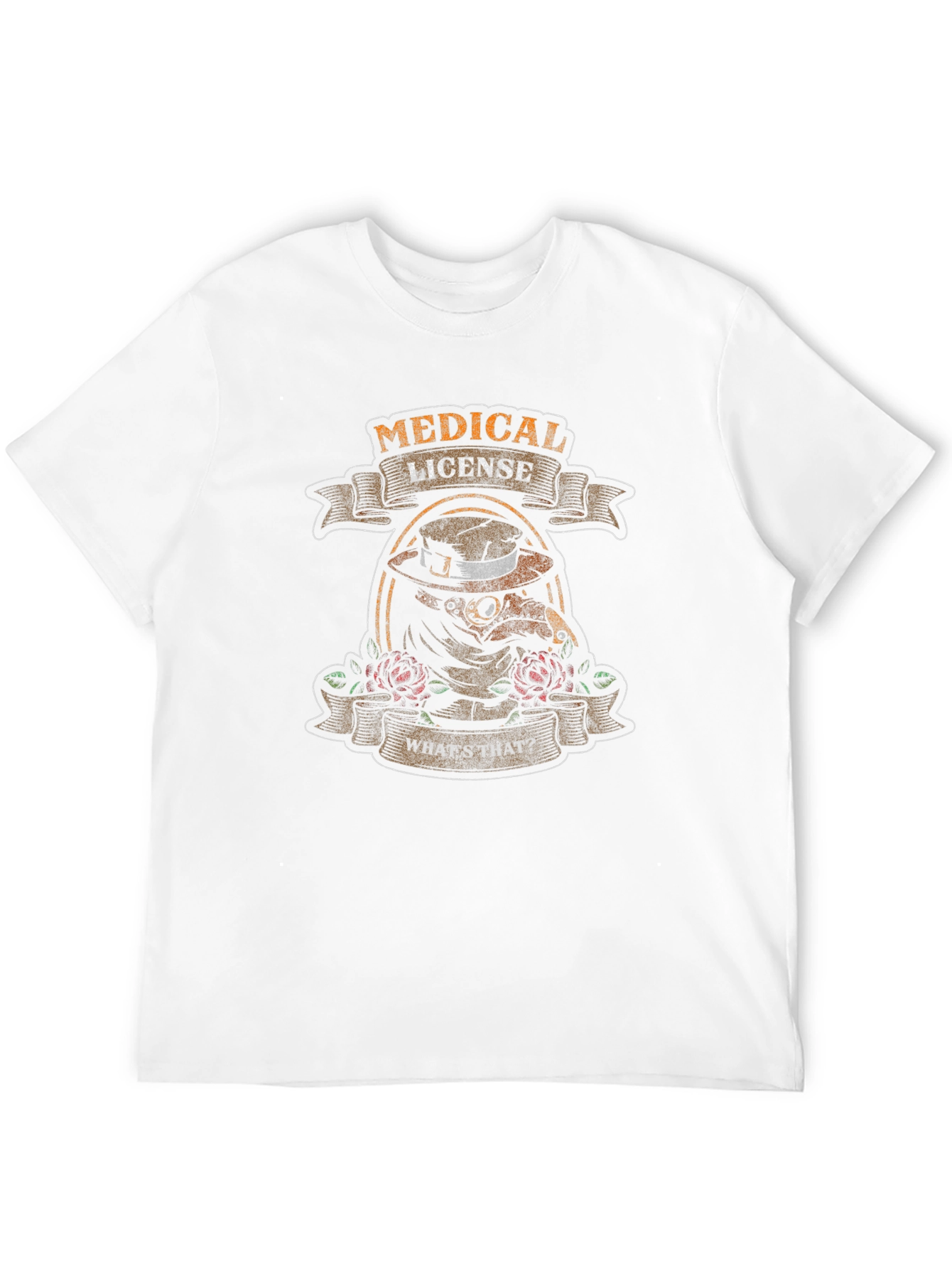 Medical License Plague Doctor Graphic T-Shirt